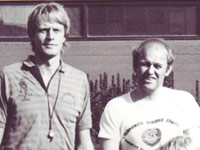 Unglinganefdarmenn KKÍ stjórnuðu æfingabúðum á Selfossi sumarið 1985. Frá vinstri Torfi Magnússon, Sigvaldi Ingimundarson; Jón Sigurðsson og Björn Leósson.