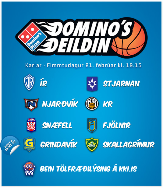 DOMINO'S deild karla í kvöld