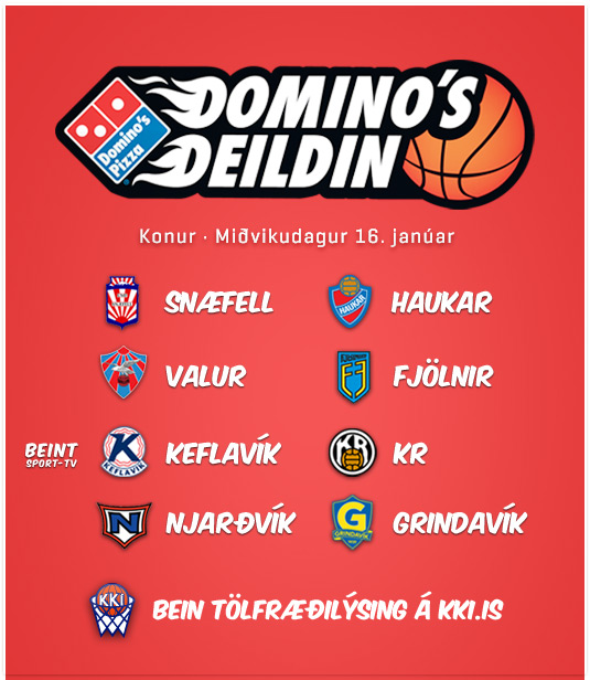 Domino's deild kvenna: Heil umferð í kvöld