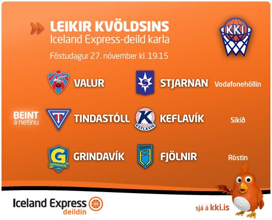 Iceland Express-deild karla í kvöld