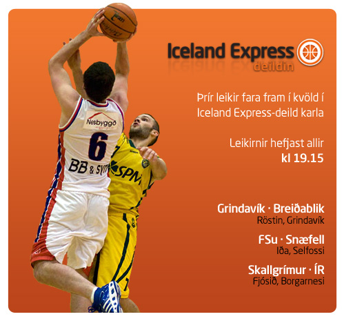 Leikir kvöldsins í Iceland Express-deildinni