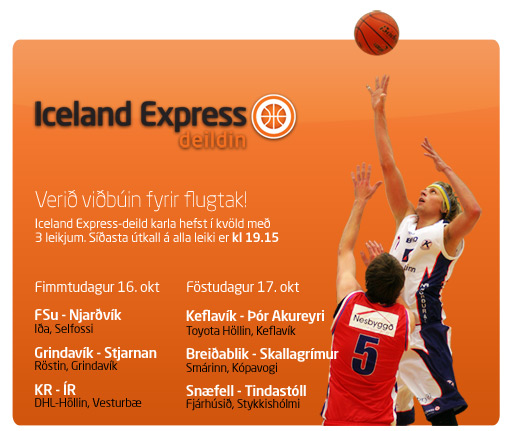 Iceland Express deild karla fer á flug í kvöld