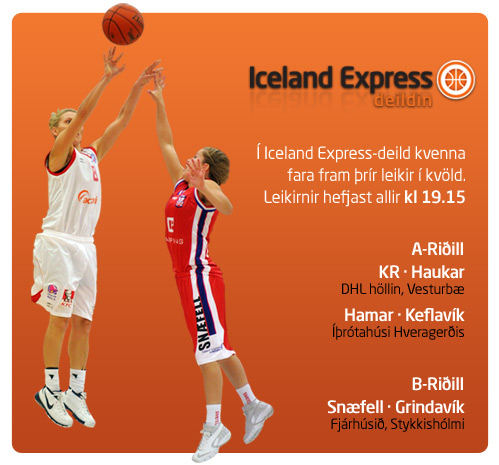 Iceland Express-deild kvenna í kvöld: 3 leikir á dagskrá