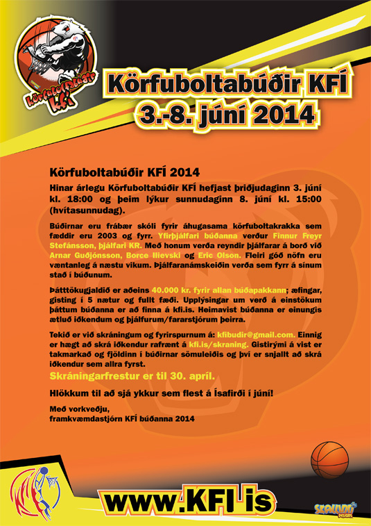 Körfuboltabúðir KFÍ 2014