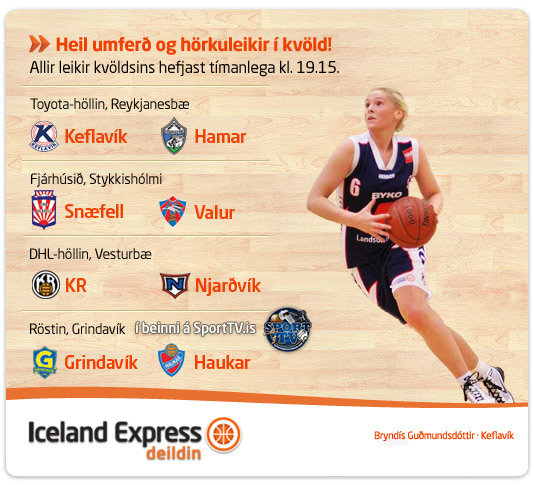 Iceland Express-deild kvenna í kvöld