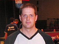 Björgvin Rúnarsson FIBA dómari ásamt tveimur kollegum sínum á æfingaferð A-landsliðs karla í Hollandi sumarið 2005.